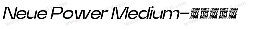 Neue Power Medium字体转换